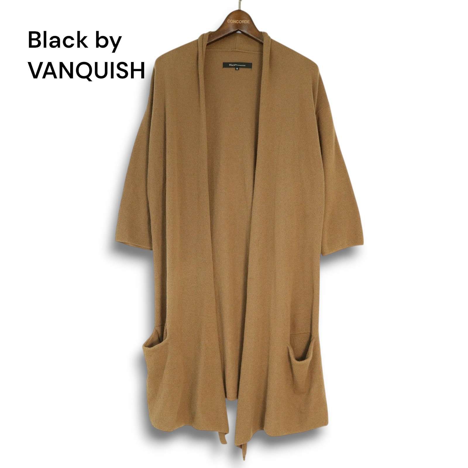 Black by VANQUISH ヴァンキッシュ 春夏 7分袖☆ ニット ロング ガウン 