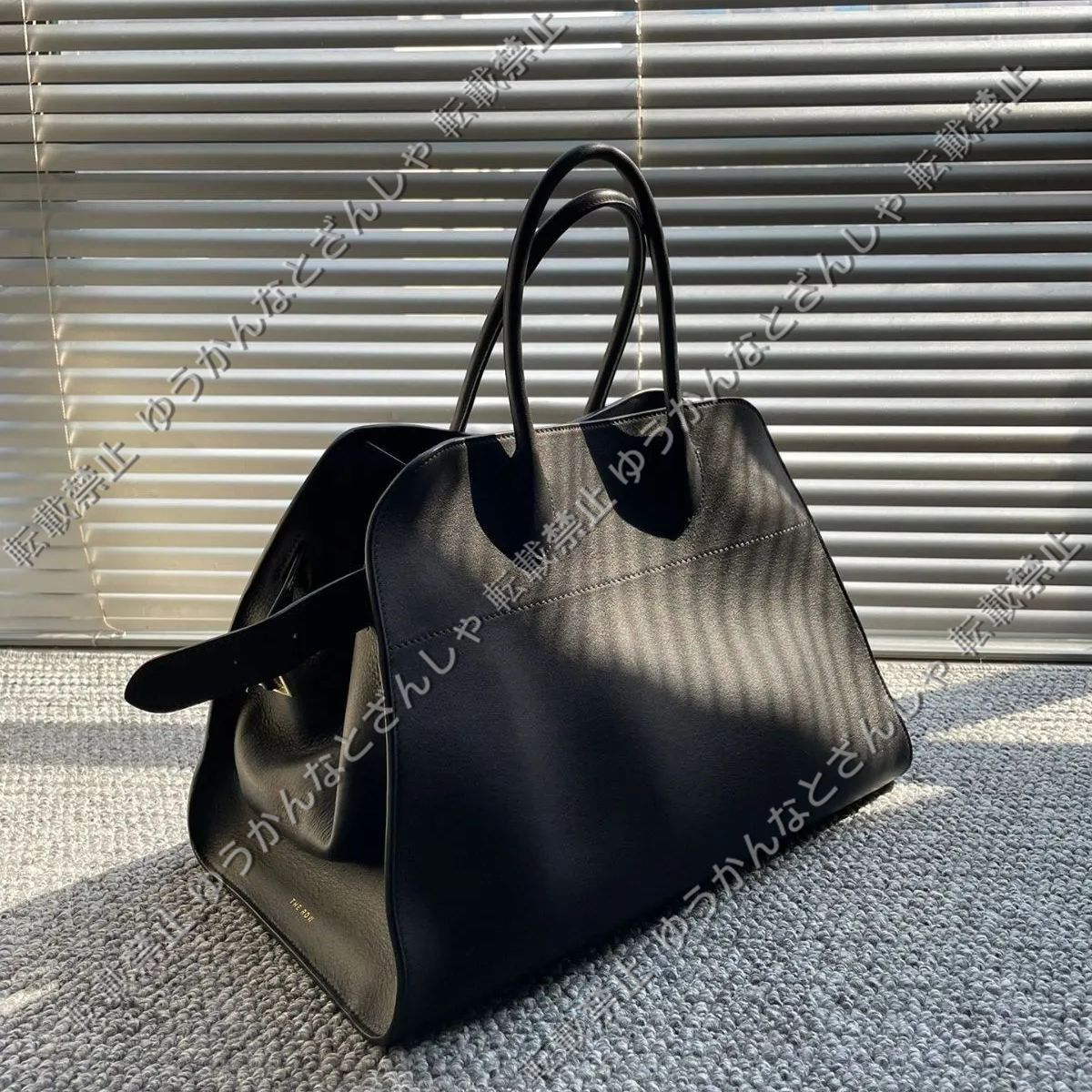 The row Margaux15ザロウ マルゴー ハンドバッグ 黒