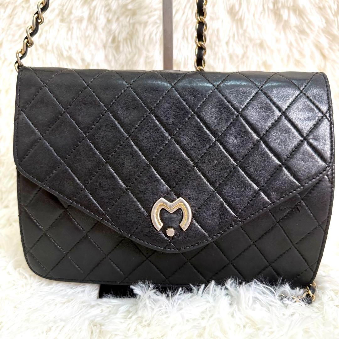 Mila schon ミラショーン 丸型 パーティーバッグ レザー 巾着 mila schon ミラショーン キルティングレザーショルダーバック