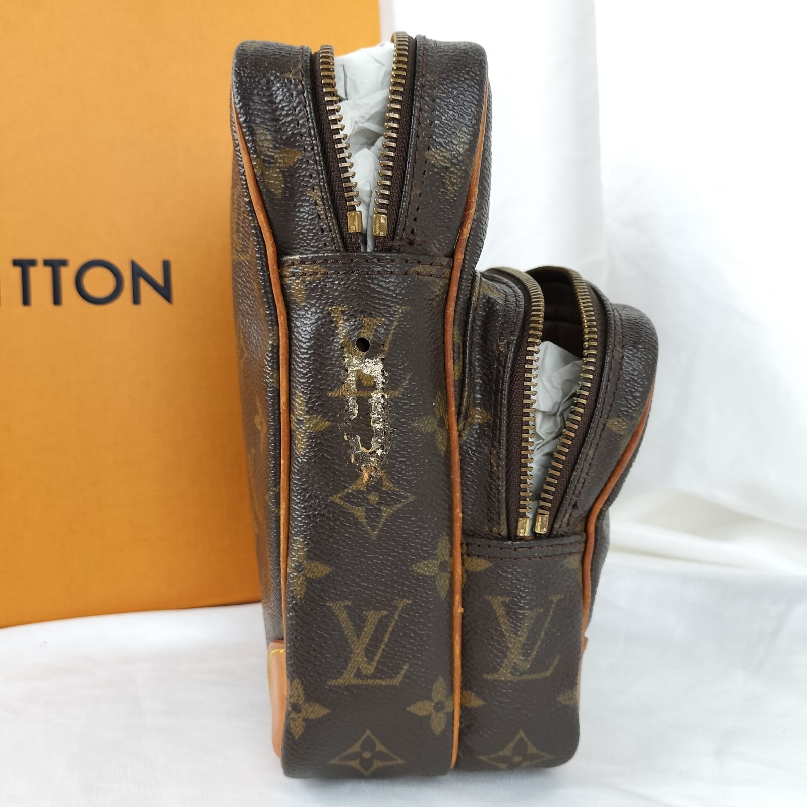 LOUIS VUITTON ルイヴィトン　ショルダーバッグ モノグラム アマゾン  レザー PVC　ブラウン