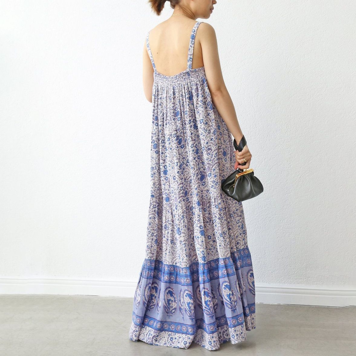 ドゥーズィエムクラス【M.A.B.E】JOSS PRINT MAXI サンドレス ドゥーズィエムクラス【M.A.B.E】JOSS PRINT MAXI サンドレス