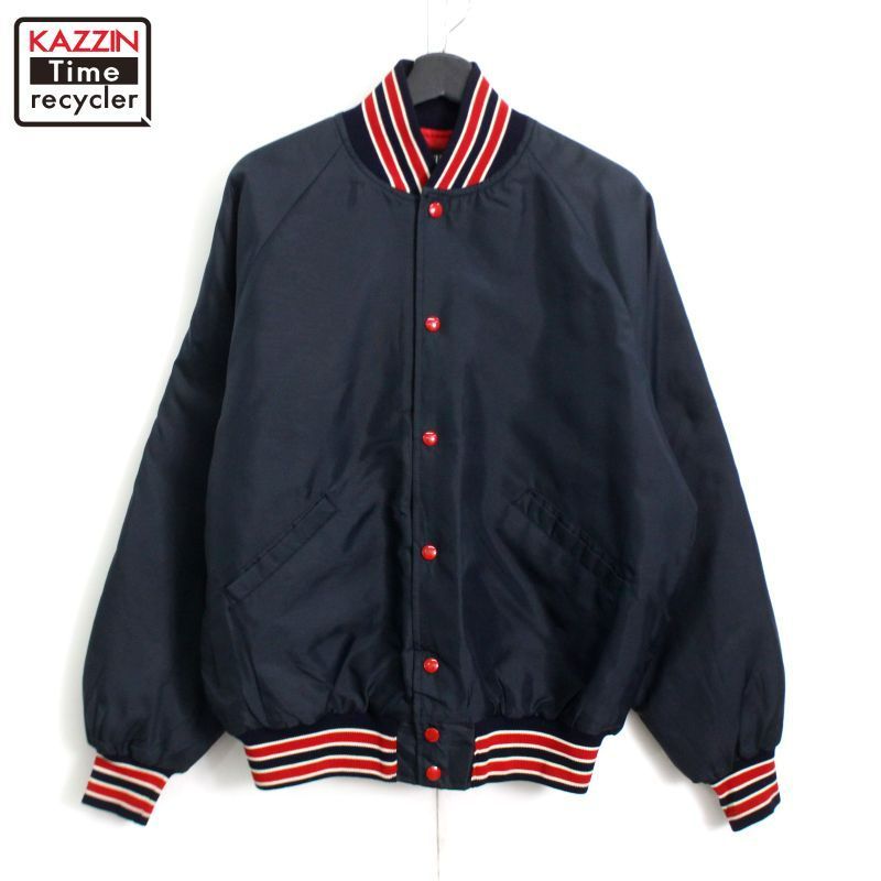 80s USA製 vintage Butwin 無地 ナイロン スタジャン メンズ