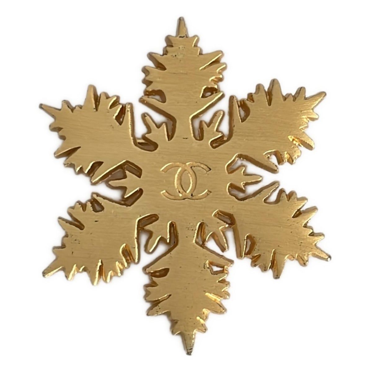 CHANEL シャネル ブローチ - ゴールド スノーフレーク|雪の結晶