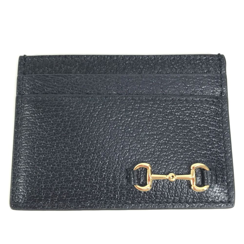 グッチ　ホースビット 名刺入れ/カードケース ギフト♪【国内発送☆GUCCI】ホースビット レザーカードケース