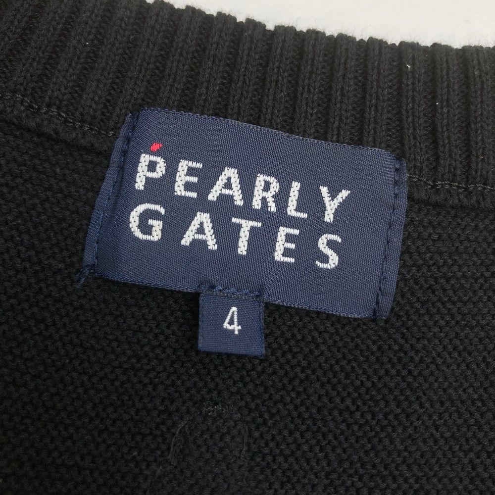 サイズ:4 PEARLY GATES パーリーゲイツ コットンニット ベスト サイズ:4 PEARLY GATES パーリーゲイツ コットンニット ベスト