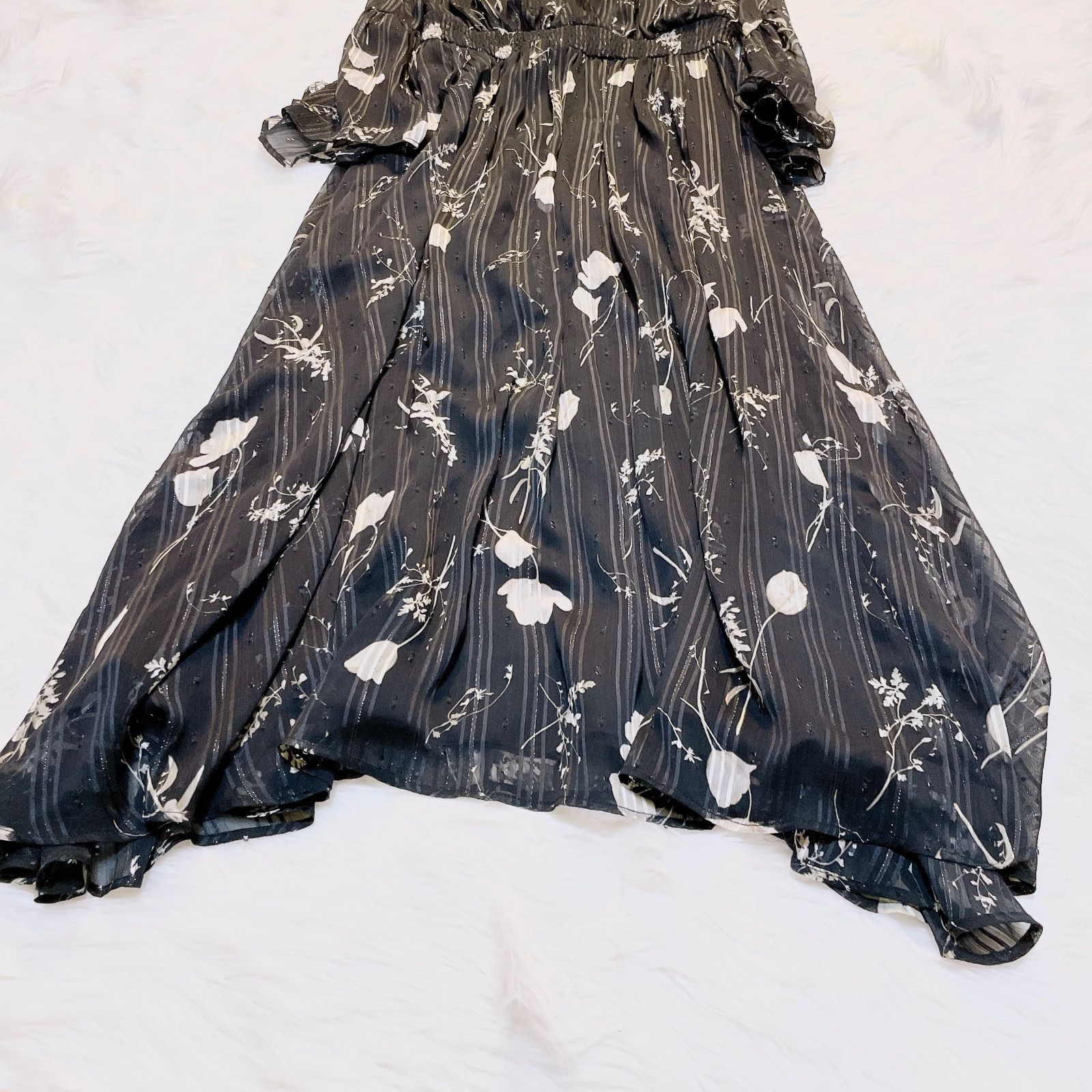 極美品 セルフォードcelford☆花柄　チューリッププリントワンピース 36 celford チューリッププリントワンピース - メルカリ