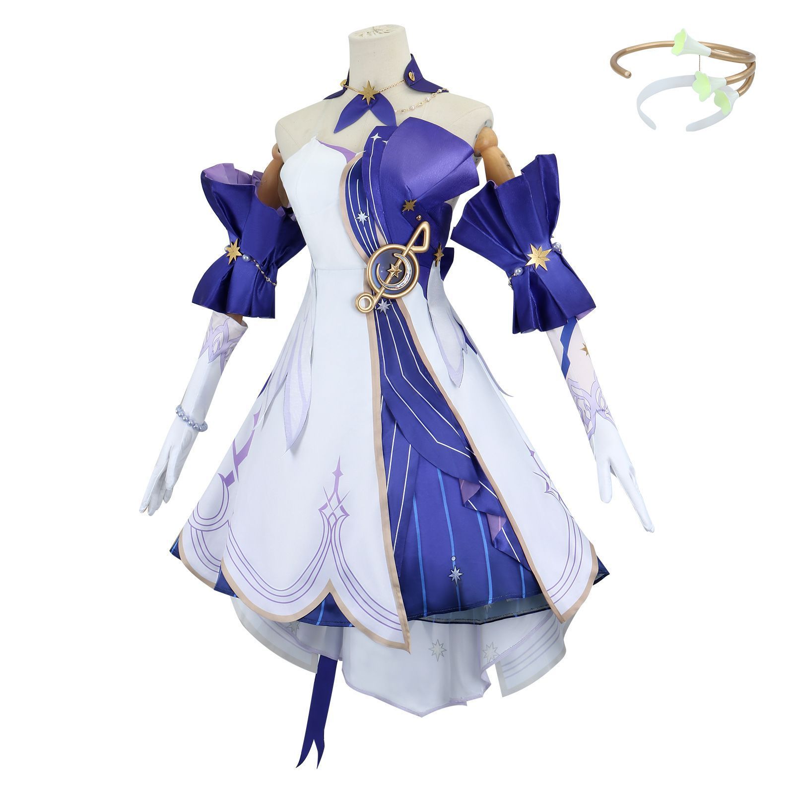 崩壊スターレイル　ロビン　コスプレ衣装＆ウィッグセット 五次元 基萌 崩壊スターレイル コスプレ 崩スタ ロビン 衣装
