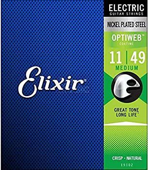 非常に良い Elixir エリクサー エレキギター弦 OPTIWEB Medium .011-.049 19102