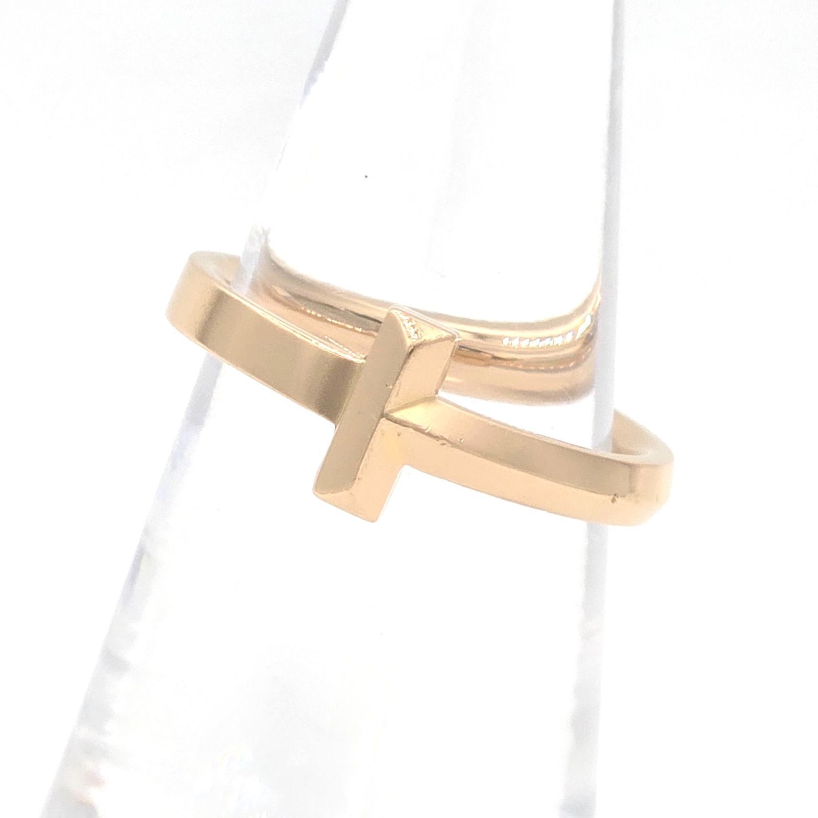 TIFFANY＆Co. ティファニー T ワン リング K18RG 750 ローズ