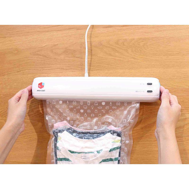 ドリテック(dretec) メルカリ 衣類用圧縮シーラー 梱包圧縮機 圧縮梱包