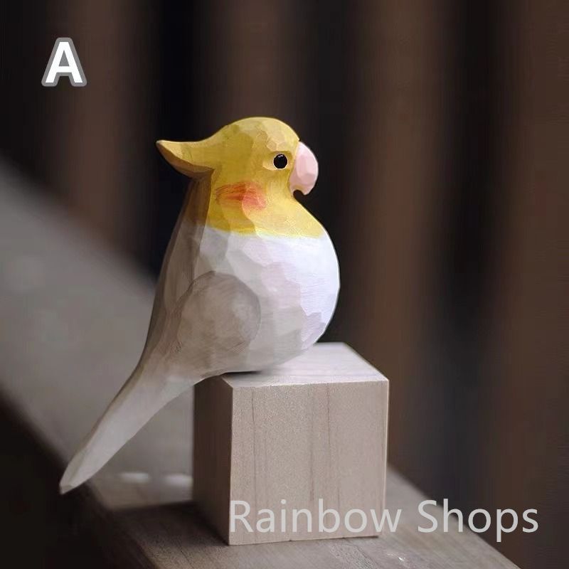 ビンテージ　とり　鳥　木彫　置物　インテリア　工芸品　美術品　A1005 美品】とり 鳥 木彫 オブジェ 置物 インテリア 工芸品 美術品 A1005