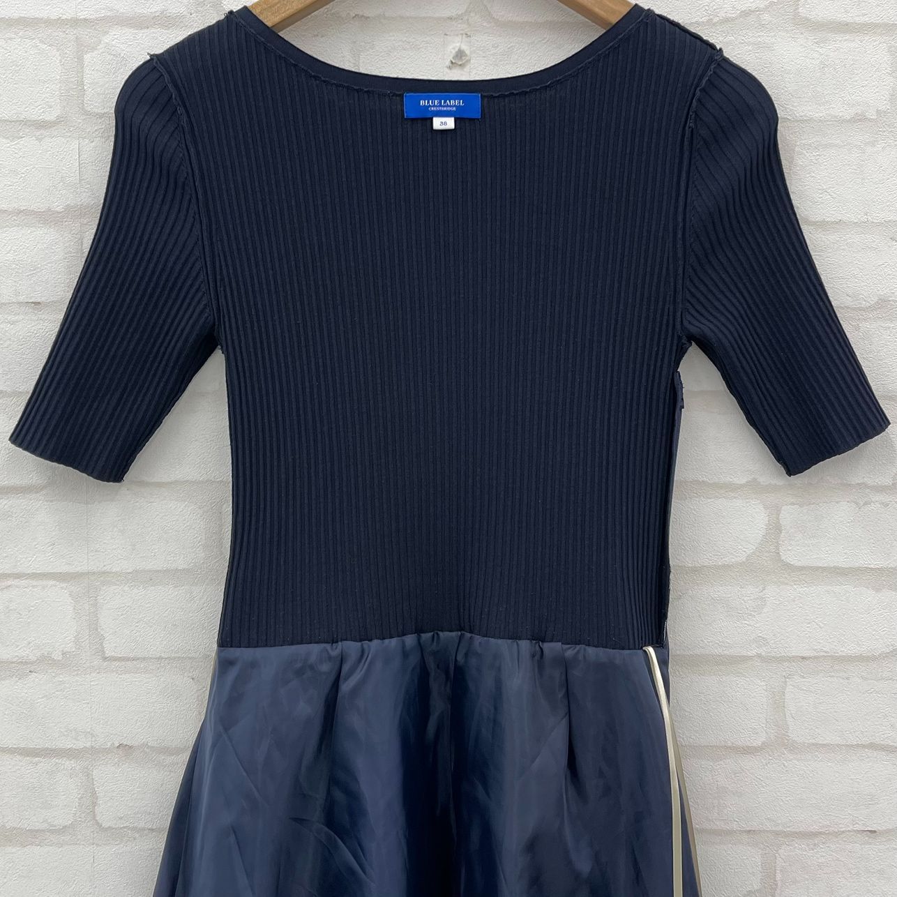 BLUE LABEL CRESTBRIDGE 半袖シャツワンピース BLUE LABEL CRESTBRIDGE 「BLUE CRESTBRIDGE」 半袖ワンピース