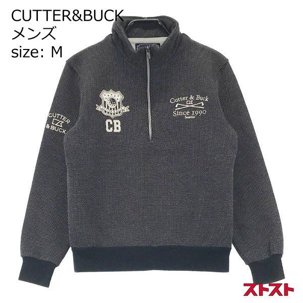 CUTTERu0026BUCK カッターアンドバック ハーフジップ ニットセーター ブラック系 M ［240001870919］ - メルカリ