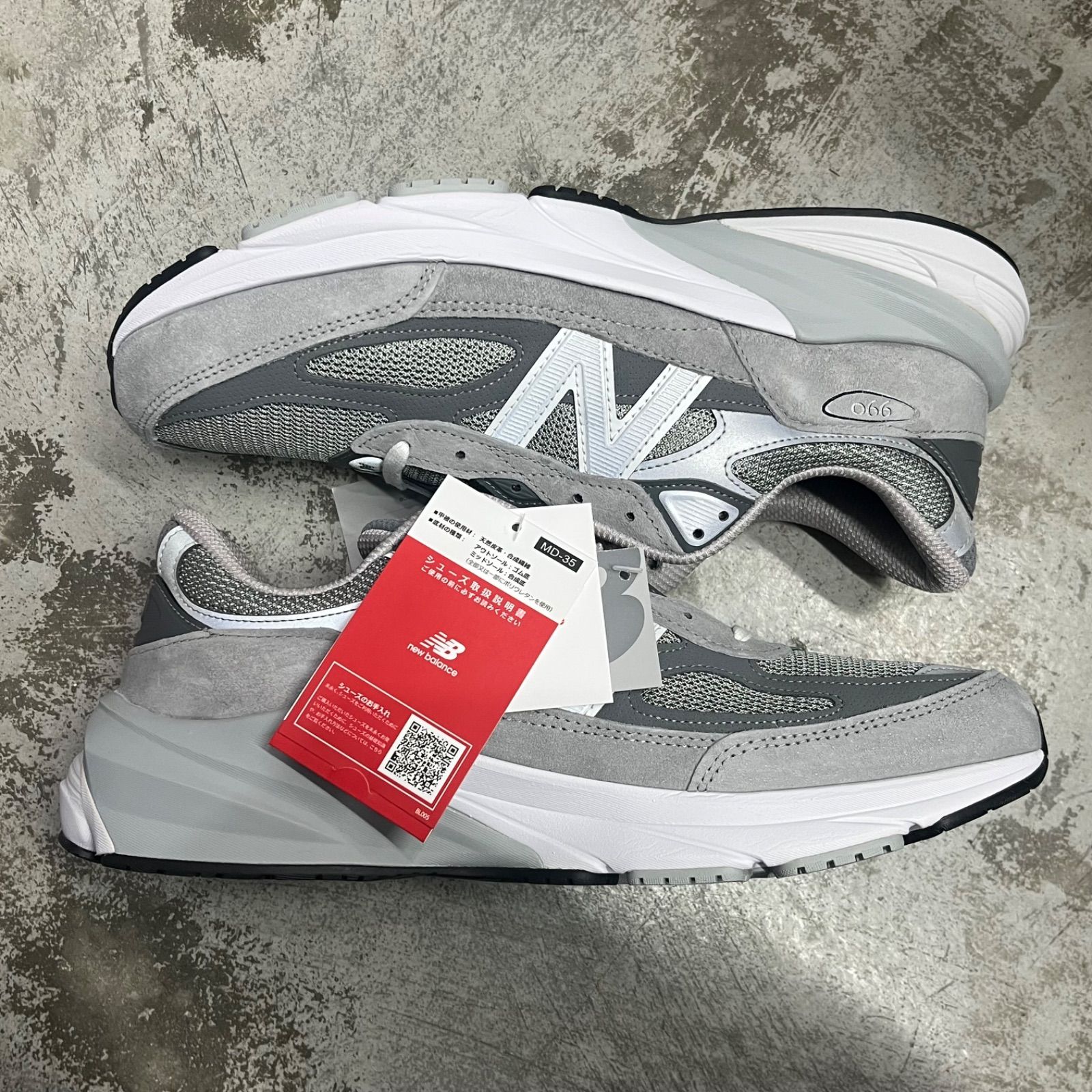 国内正規 未使用 New Balance 990V6 Gray スニーカー M990GL6 
