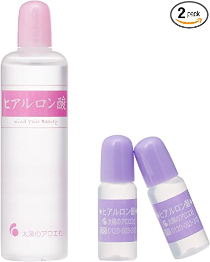 3個アソート 太陽のアロエ社 ヒアルロン酸 80ml×1個 10ml×2個セット