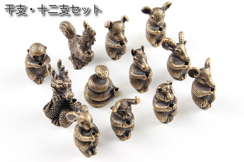 お香立て香炉線香立てインセンスホルダー干支十二支 12体セット