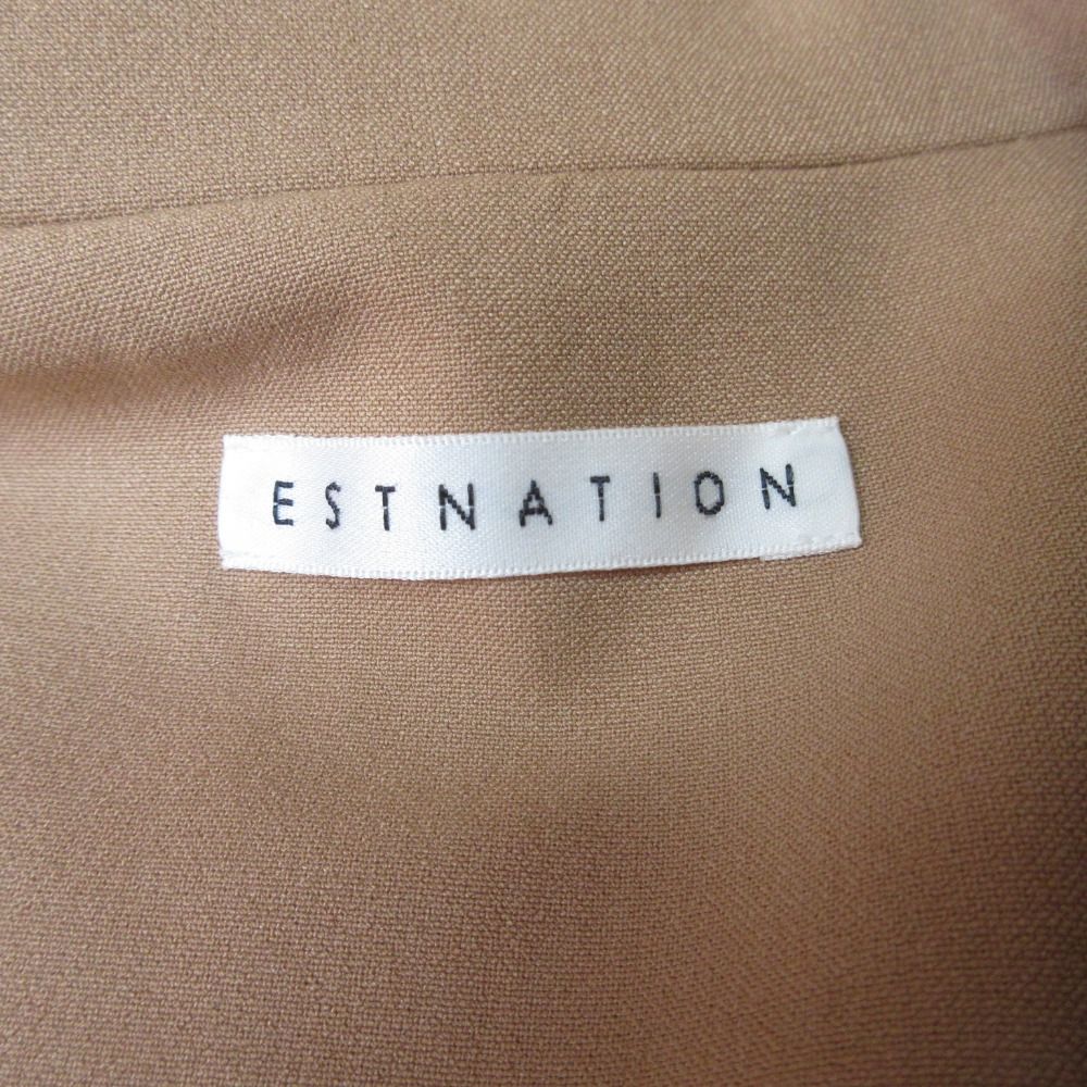 【ESTNATION】ジレ/キャメル（ベージュ）/36 ESTNATION】ジレ/キャメル（ベージュ）/36 ESTNATION】ジレ