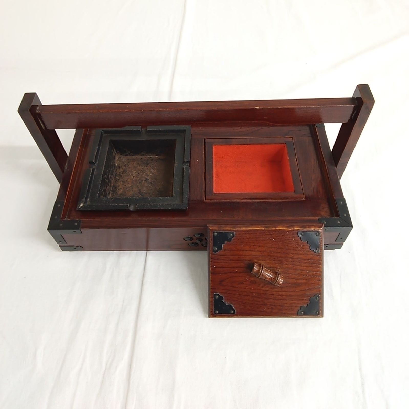 昔のタバコ盆 木製