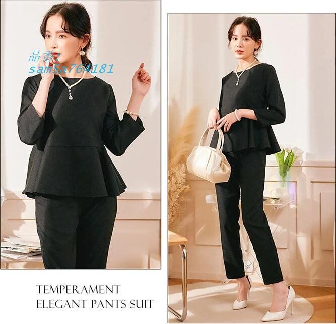パンツスーツ レディース セットアップ 入学式 卒業式 母 結婚式 フォーマル 入園式 ママ ビジネス 七五三 黒 服 洗える 通勤 リクルート 卒園式 am5a764181