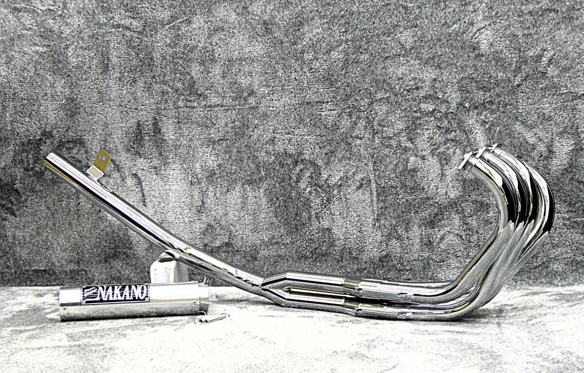 バリオス2 ナカノ42.7πマフラー6分割 メッキ アウター/後期ZR250B低