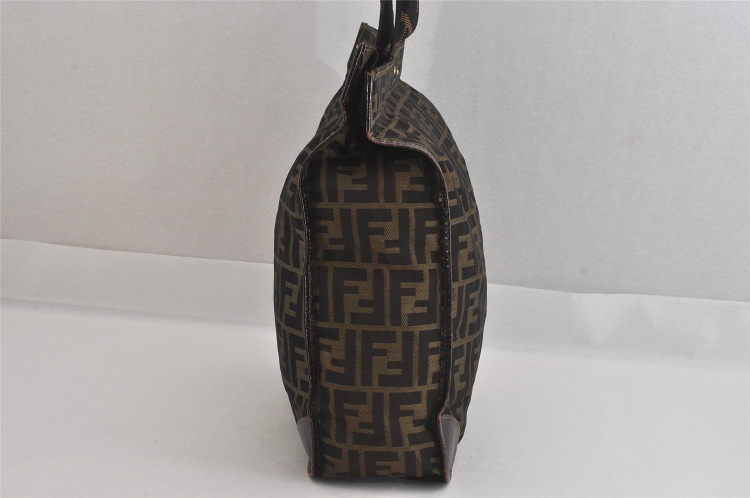 FENDI フェンディ ヴィンテージ ズッカ柄 折り畳み ハンドトートバッグ