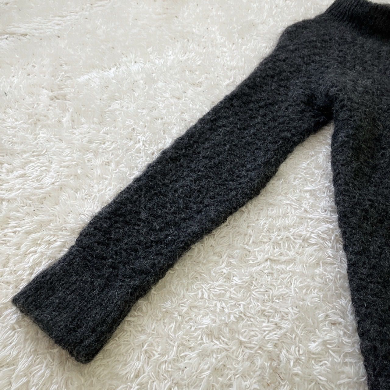 モックネックニットワンピース