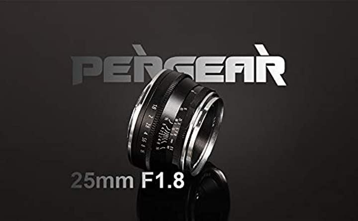 Pergear 互換品 25mm F1.8 交換レンズ Fujifilm Xマウントカメラ用