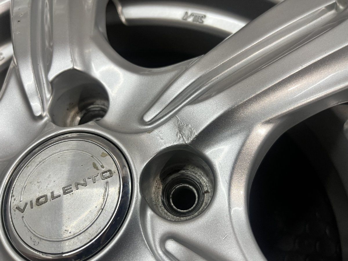 幸福 DUNLOP VIOLENTO ヴィオレント 社外ホイール 14インチ 4本 5J4HPCD100 39 ルーミー トール タンク パッソ ブーン等 MHA621 洗練された