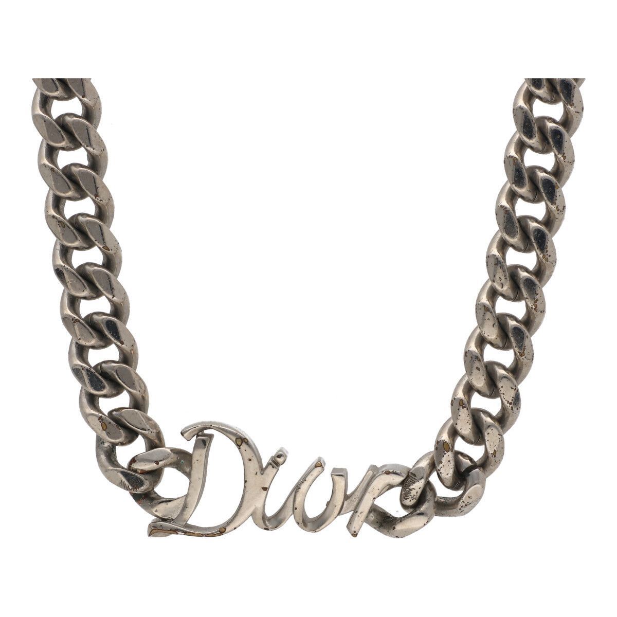 中古】Dior ディオール RIBBON ネックレス N1874HOMMT シルバー 