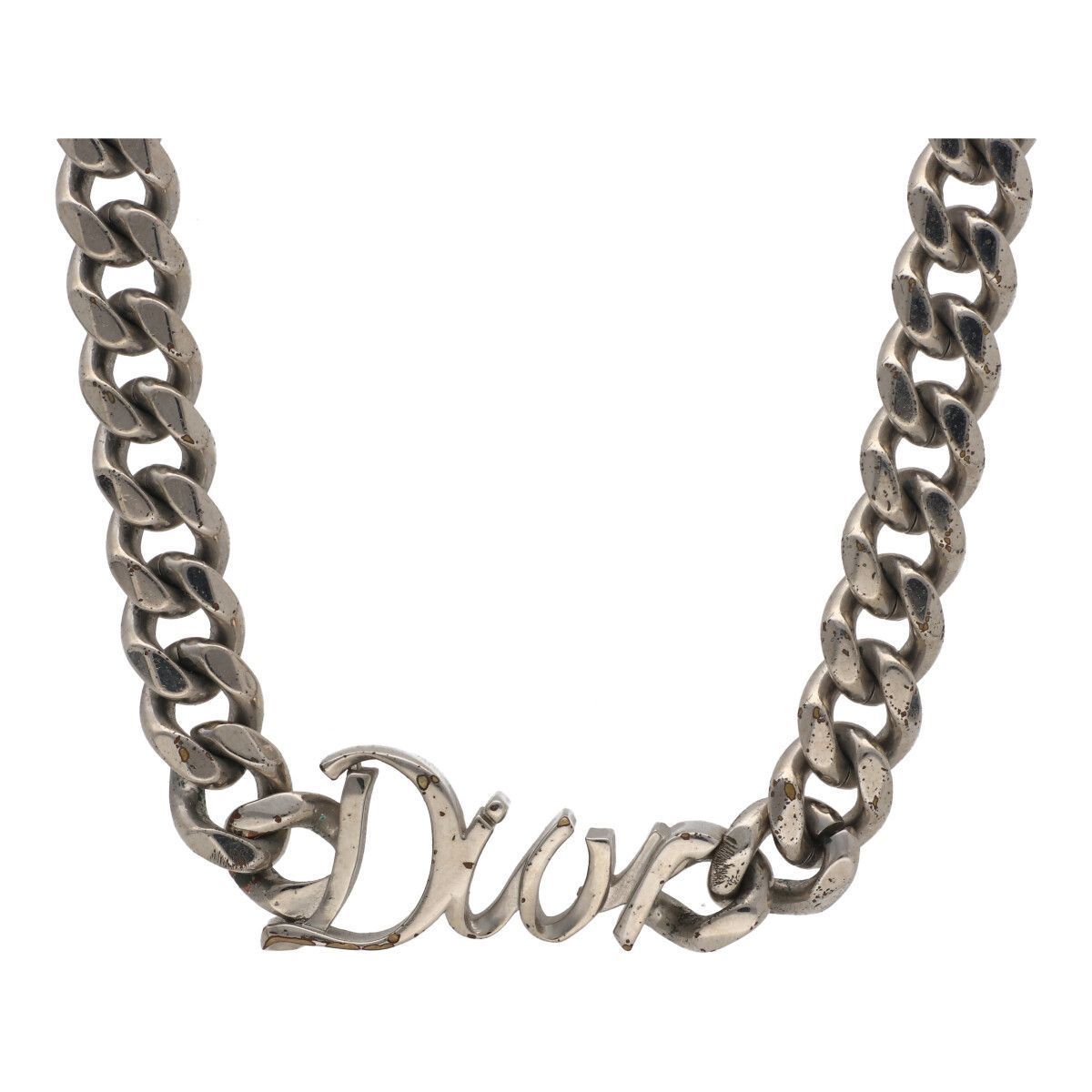 ホットマン セール RIBBON ディオール 中古】Dior ネックレス シルバー N1874HOMMT ネックレス（トップつき）