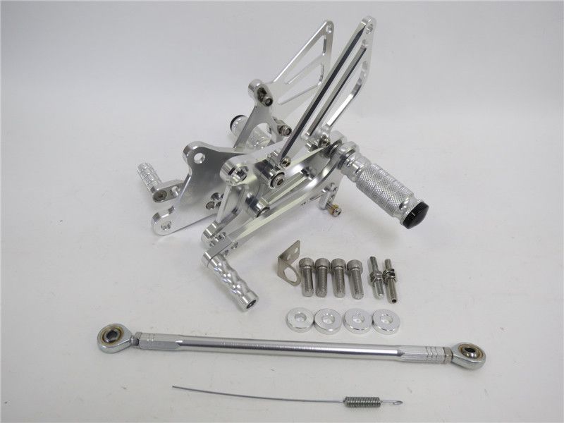 CNC 調整式 HONDA VFR400 NC30 RVF400 NC35 バックステップ 銀