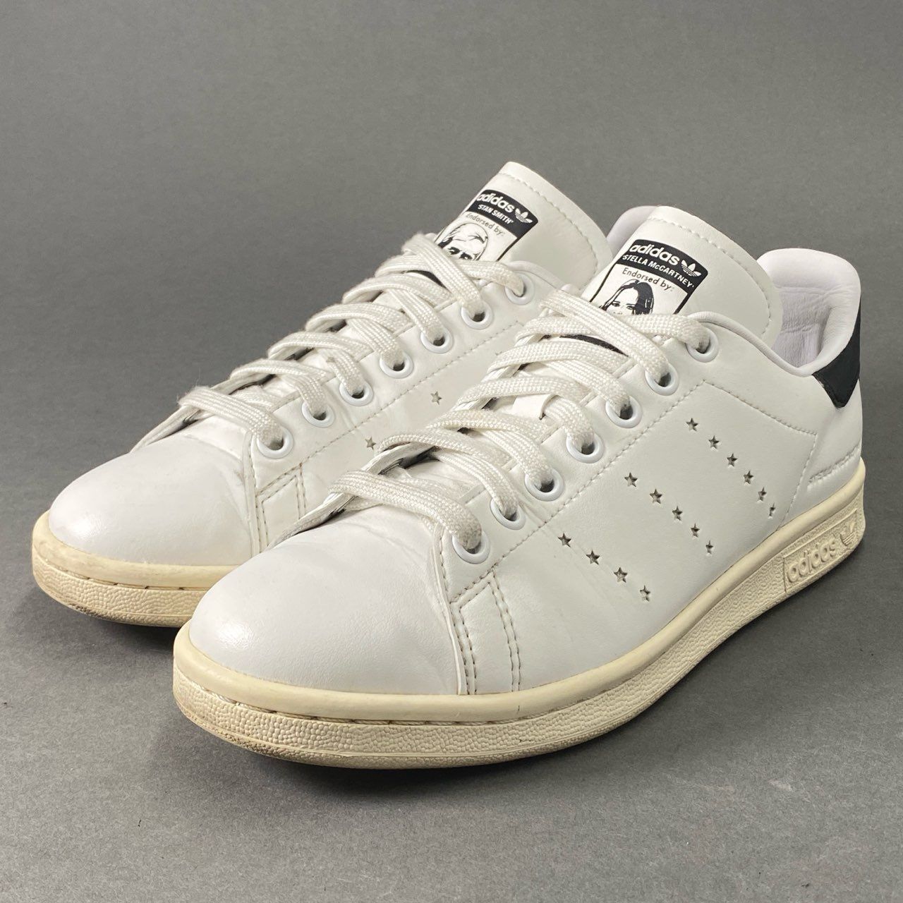 6d2 adidas アディダス × STELLA McCARTNEY ステラマッカートニー STAN SMITH スタンスミス スニーカー  23.5cm ホワイト レザー G26984 - メルカリ