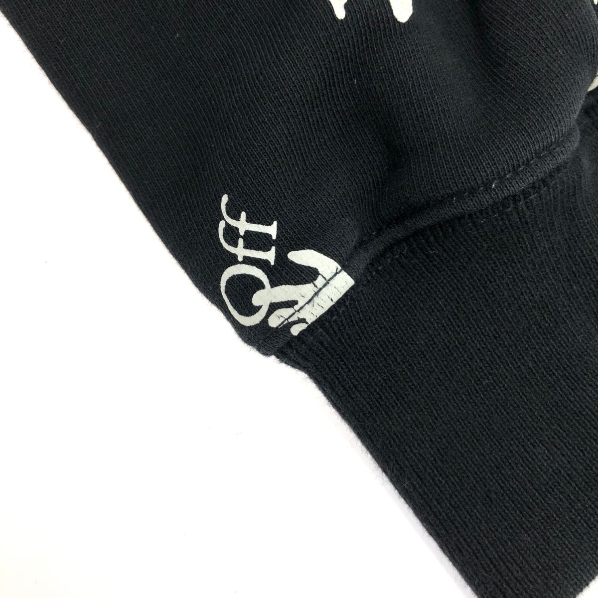 Off-White オフホワイト ハンド総柄 クルーネック スウェット サイズ:M 