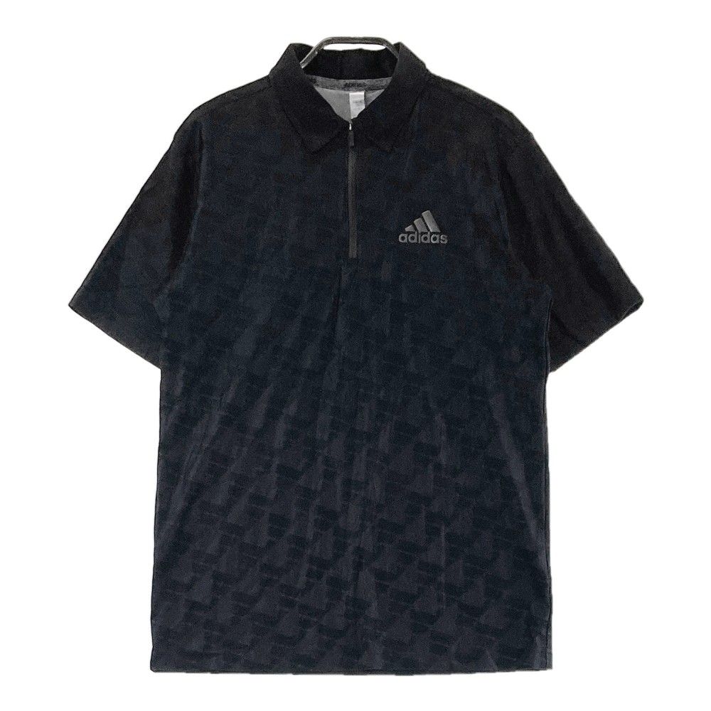 adidas GOLF アディダスゴルフ リバーシブル中綿ベスト 総柄 ブラック系 L/G [240001207945]【中古】メンズ サイズ：S ADIDAS GOLF アディダスゴルフ N68025 リバーシブル 中綿