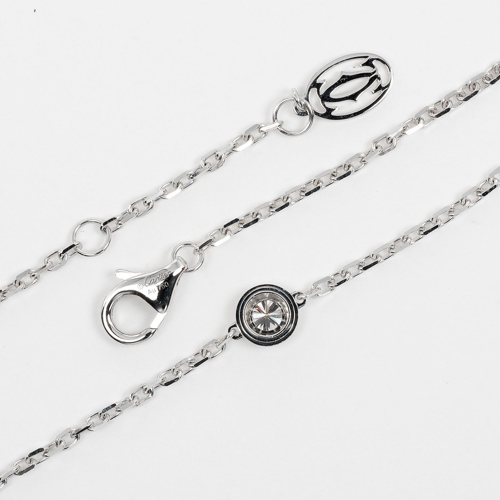 CARTIER】カルティエ ダムール ディアマンレジェ LM K18ホワイト 