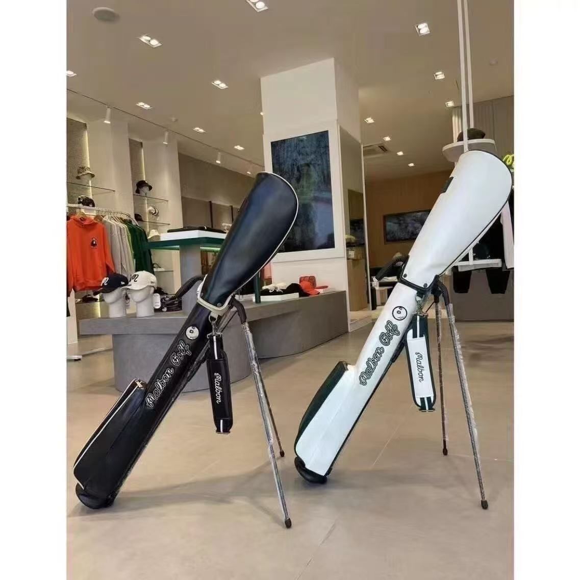 最新作 マルボンゴルフ キャディバッグ Malbon Golf スタンド