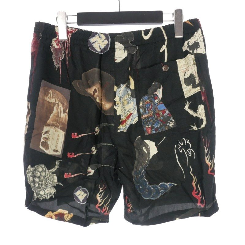 ワコマリア WACKO MARIA 18SS 天国東京お化け図 HAWAIIAN SHORTS 総柄