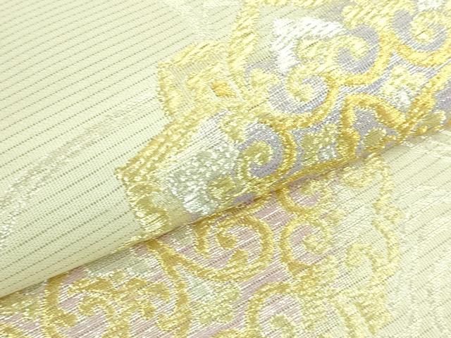 平和屋本店□極上 夏物 西陣 川島織物 六通柄 本袋帯 正倉院花文