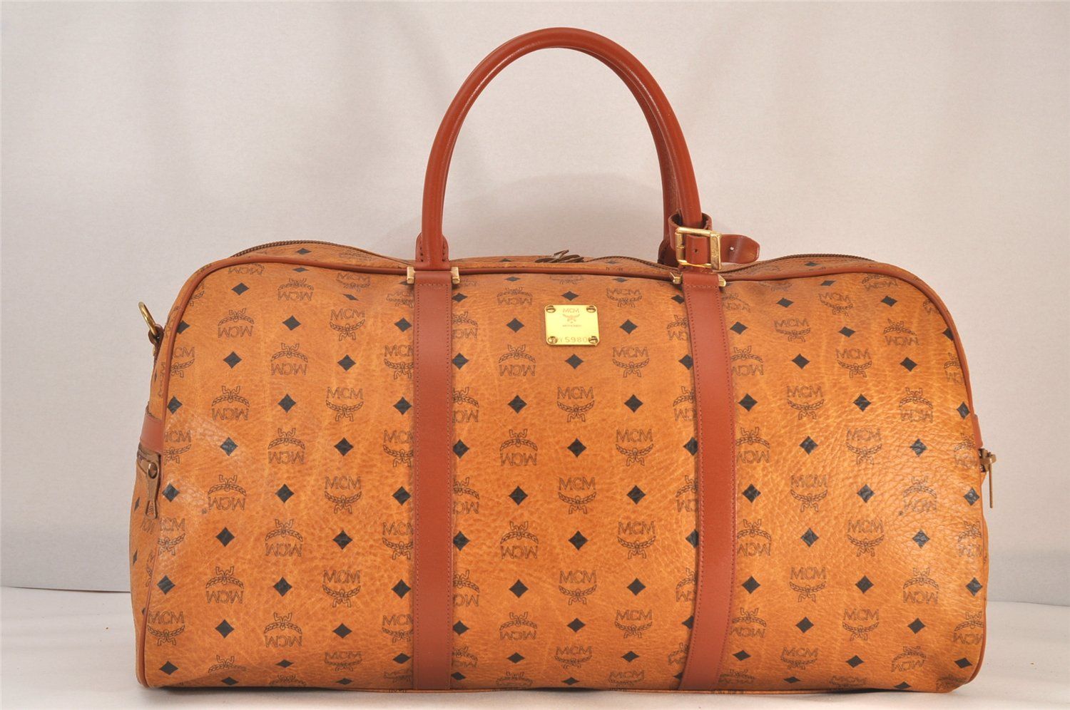 MCM エムシーエム ボストンバッグ ブラウン ストラップ付き 大きめ （O） エムシーエム Mode Creation Munich(MCM) バッグ ボストンバッグ