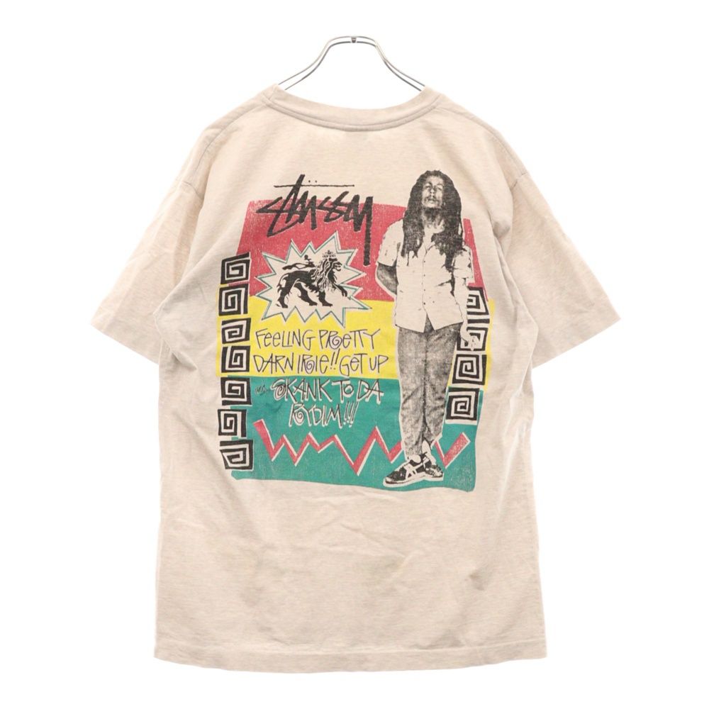 90s old stussy ロンT ボブマーリー STUSSY×Bob Marley 'The Wailers Pigment Dyed L/S Tee'長袖 T