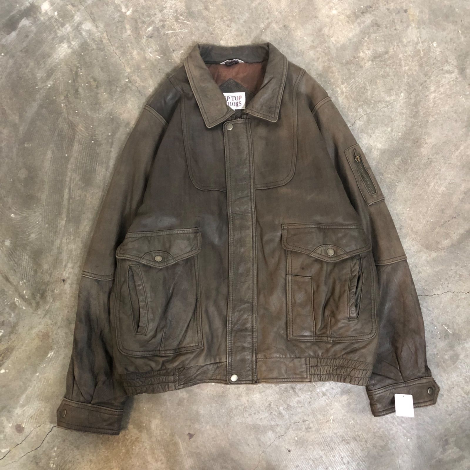 T4089 TIP TOP TAILORS A-2 レザージャケット - メルカリ