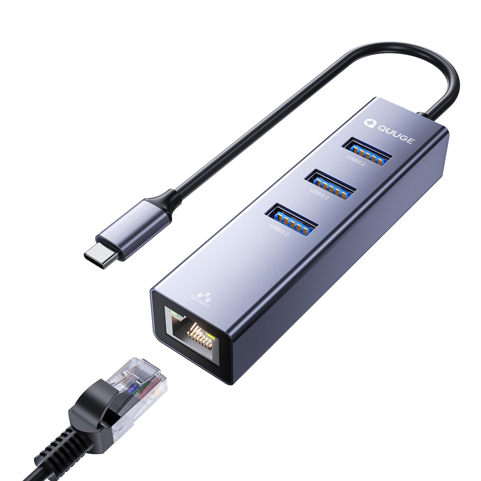 在庫処分】5Gbps高速データ転送 Switch USB3.0ポート増設 1Gbps高速通信 LANポート付き 有線LANアダプタ 有線LANアダプタ  USB-Cハブ 1000Mbps QUUGE - Switch対応 Windows/Mac/Linux/C - メルカリ