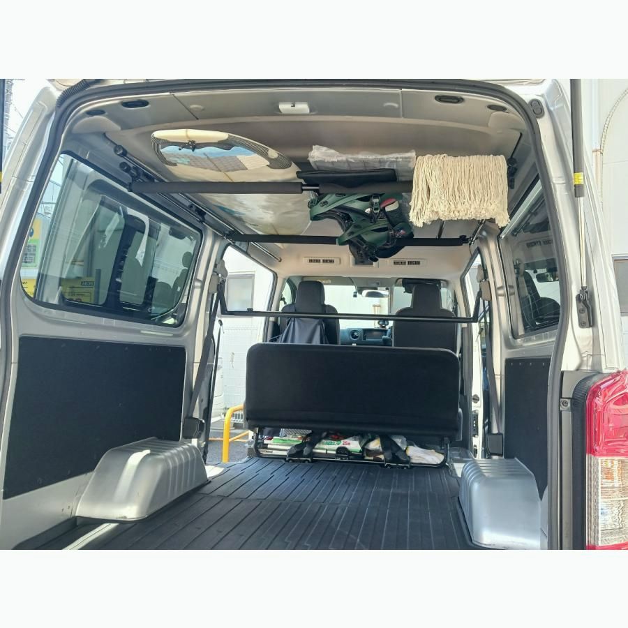 NAMINORIKOZOU NV350 キャラバンDX VX サイドバー-スライドバー2本セット 2.2M 車内キャリア サーフボード スキー 脚立 中積み ロッドホルダー