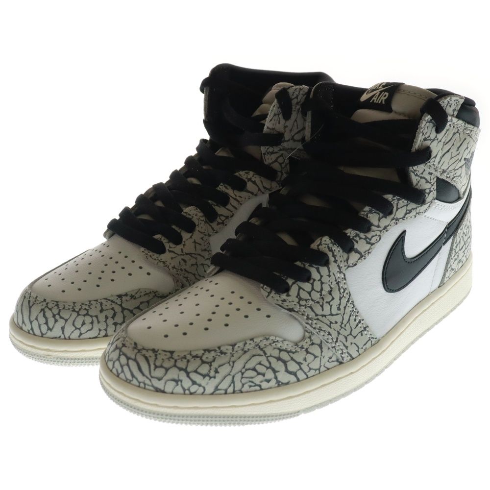 NIKE (ナイキ) AIR JORDAN 1 RETRO HIGH OG White Cement Safari