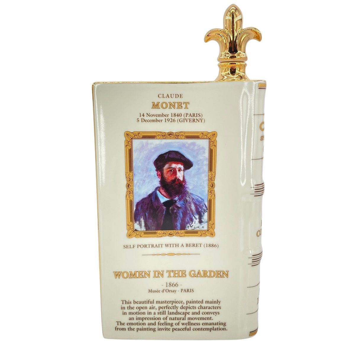 空ボトル CAMUS カミュ ナポレオン ブック 名画シリーズ モネ ウーマン イン･ザ ガーデン 飾りボトル ベージュ 24025636 AS Yahoo!オークション -「カミュ ナポレオン ブック 空瓶」の落札相場