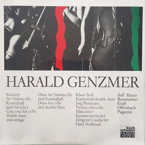 独LP Harald Genzmer Evaristo Feli Konzert Fur Violoncello Kontrabas Und Streicher D 111056FA Koch Schwann Musica |00260