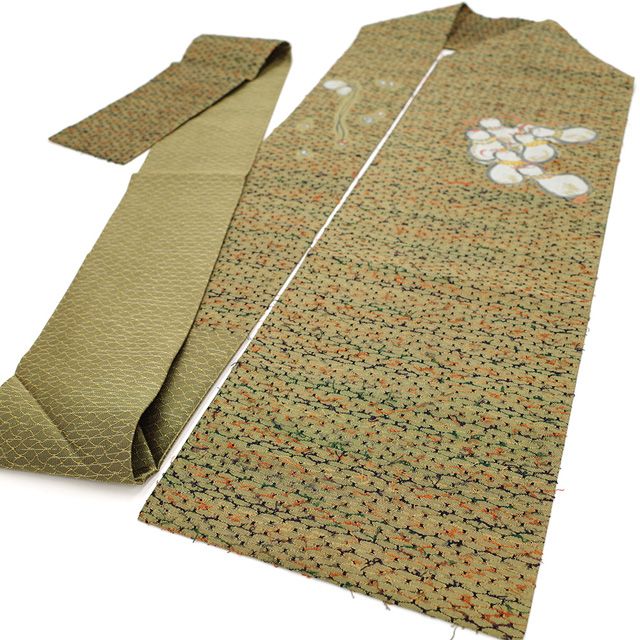 新古品】 名古屋帯 正絹 京都 西陣 蛍庵 田村屋 九寸 網織紬 ひげ紬