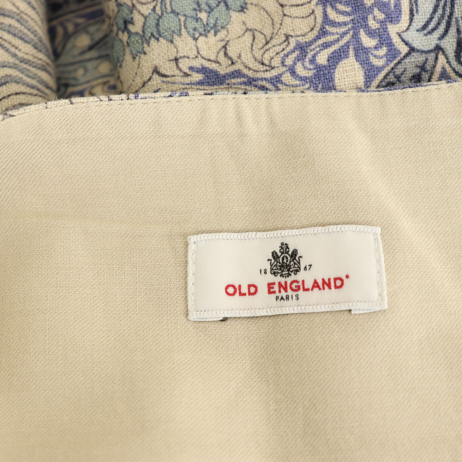 オールドイングランド OLD ENGLAND フレアスカート ひざ丈 花柄