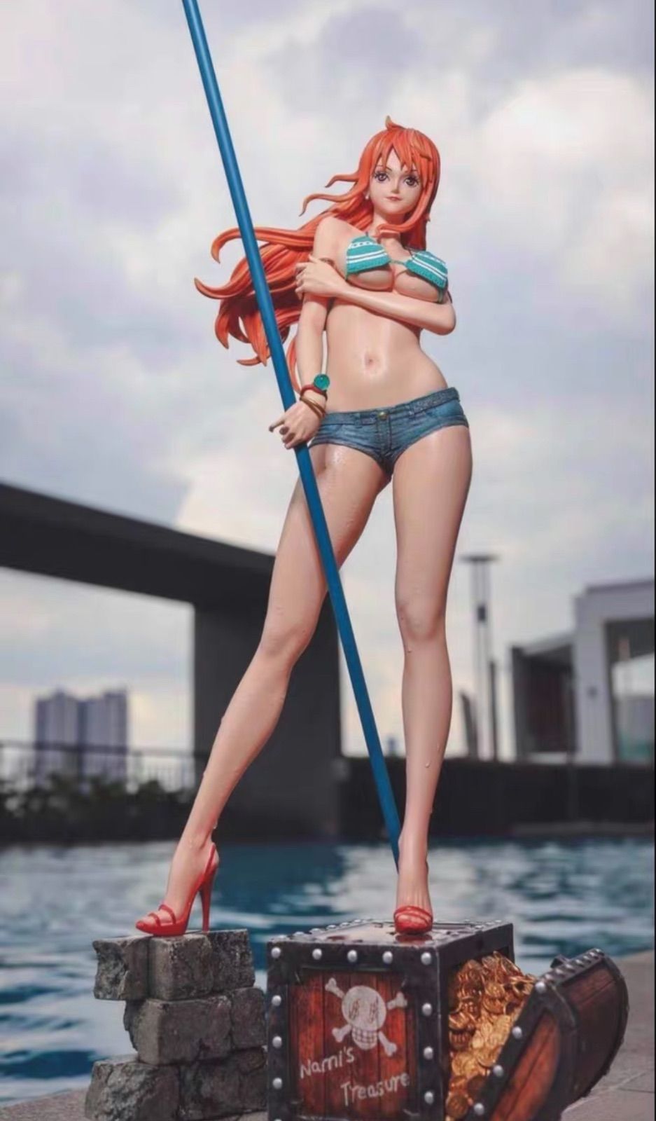 ナミ　ワンピース　ガレージキット　フィギュア　1／4スケール Amazon.co.jp: ナミ フィギュア 着物Ver. 1/4スケール 塗装済み