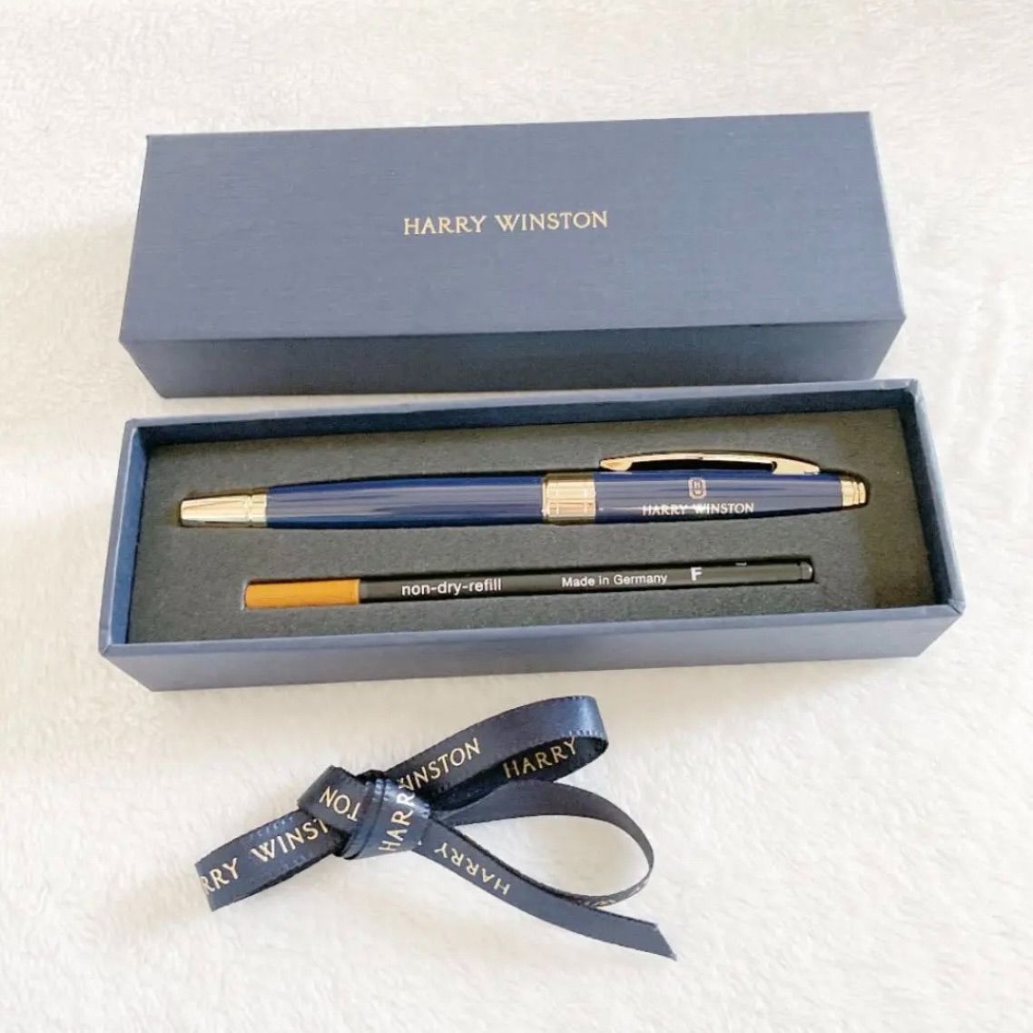 非売品)HARRY WINSTON/ハリーウィンストン ネイビー ボールペン HARRY